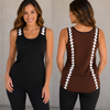 Football Tank Top - Black/Brown
