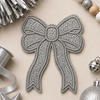 CP1245 - Glittery Bows 2.0 - Silver