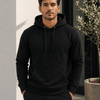 Adult Comfort Plain Pullover Hoodie - Black