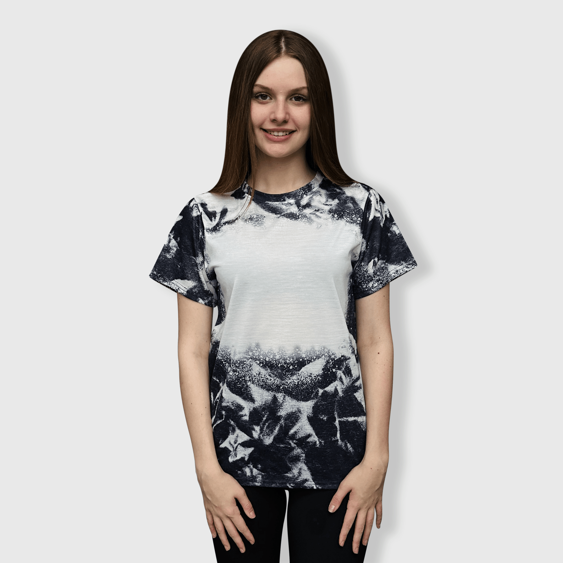 ILTEX Apparel Adult Clothing Black / Small Cloud Distressed Blank Faux Bleached Top