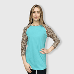 ILTEX Apparel Adult Clothing Cheetah Animal Print Tiffany Top