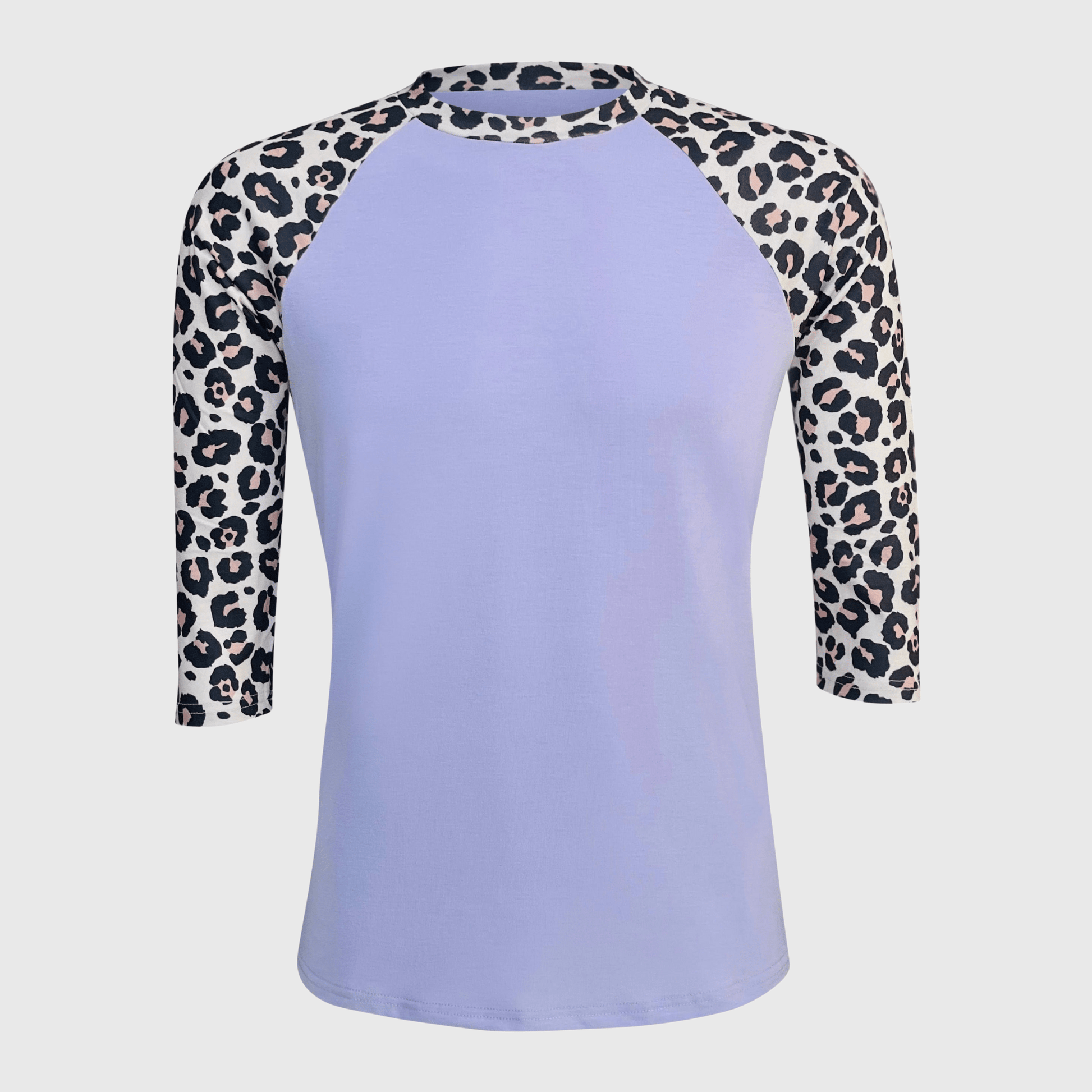 ILTEX Apparel Adult Clothing Cheetah Lavender Polyester Top