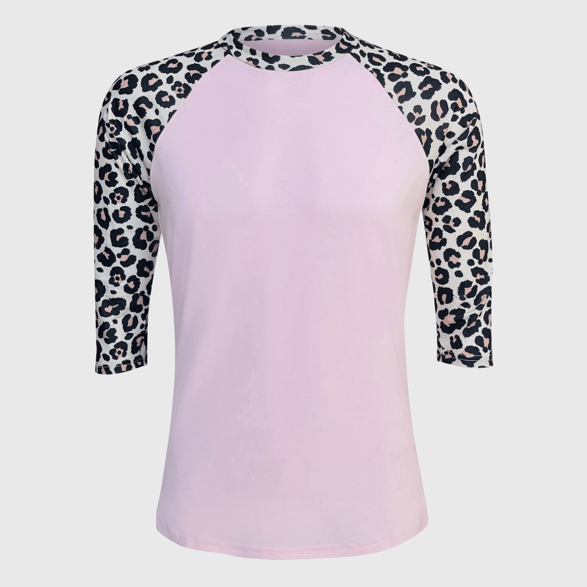 ILTEX Apparel Adult Clothing Cheetah Light Pink Polyester Top