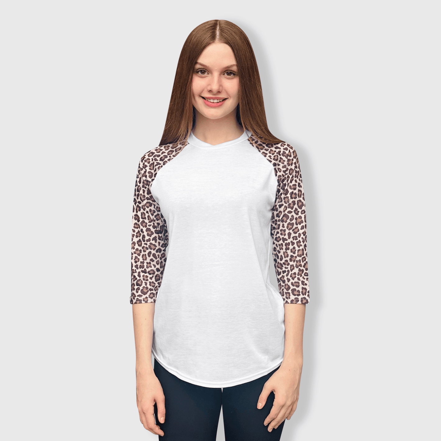 ILTEX Apparel Adult Clothing Cheetah White Polyester Top