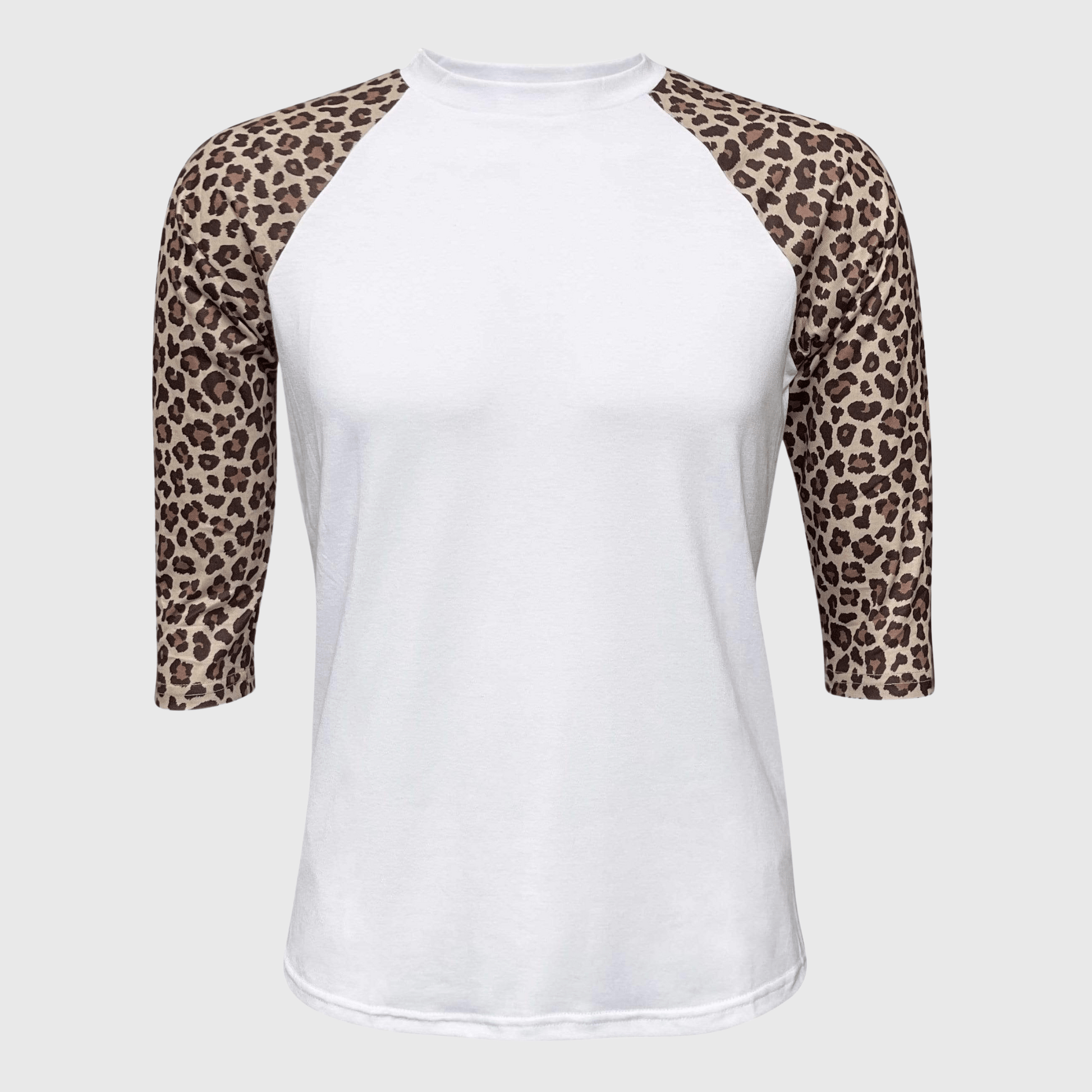 ILTEX Apparel Adult Clothing Cheetah White Polyester Top