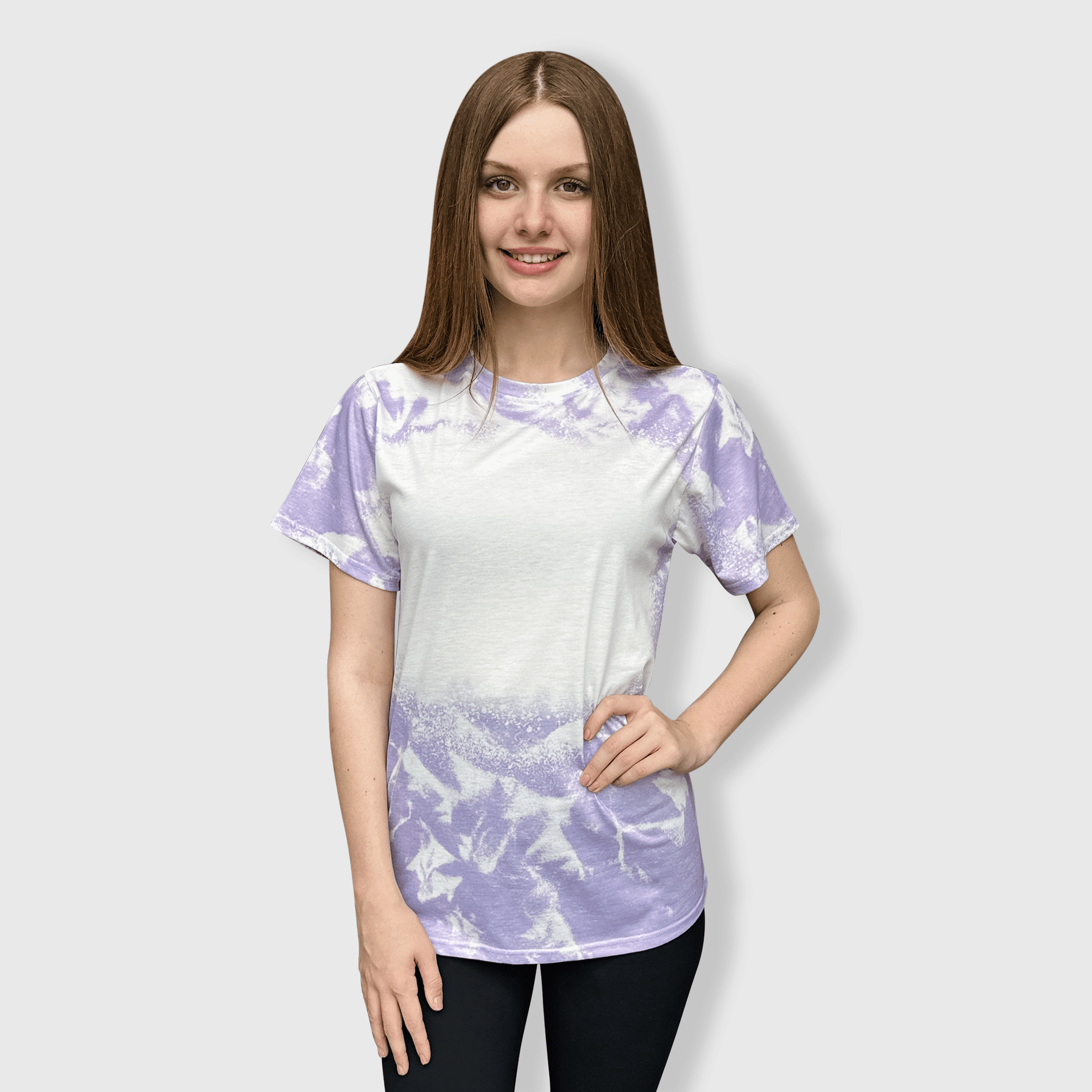ILTEX Apparel Adult Clothing Cloud Distressed Blank Faux Bleached Top