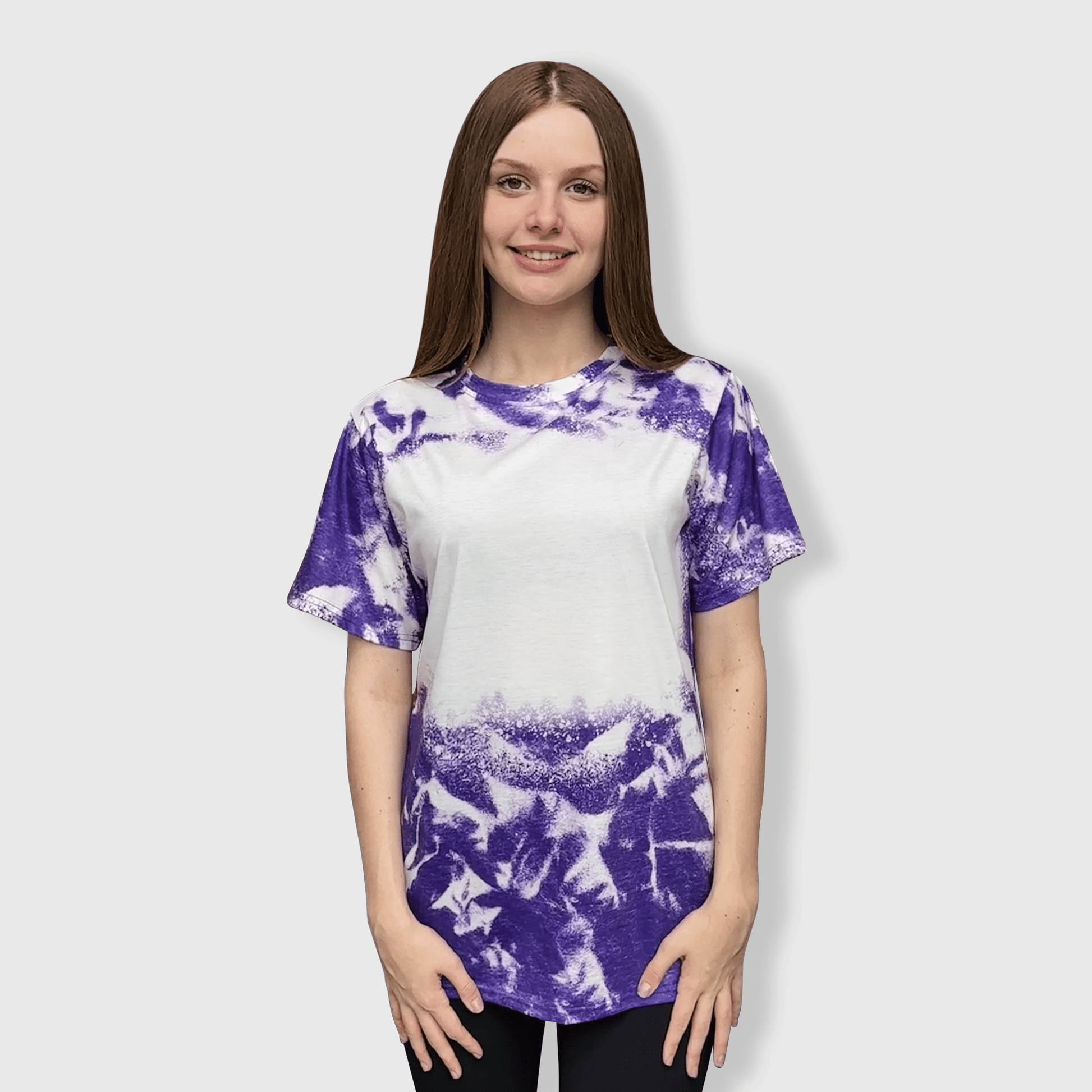 ILTEX Apparel Adult Clothing Cloud Distressed Blank Faux Bleached Top