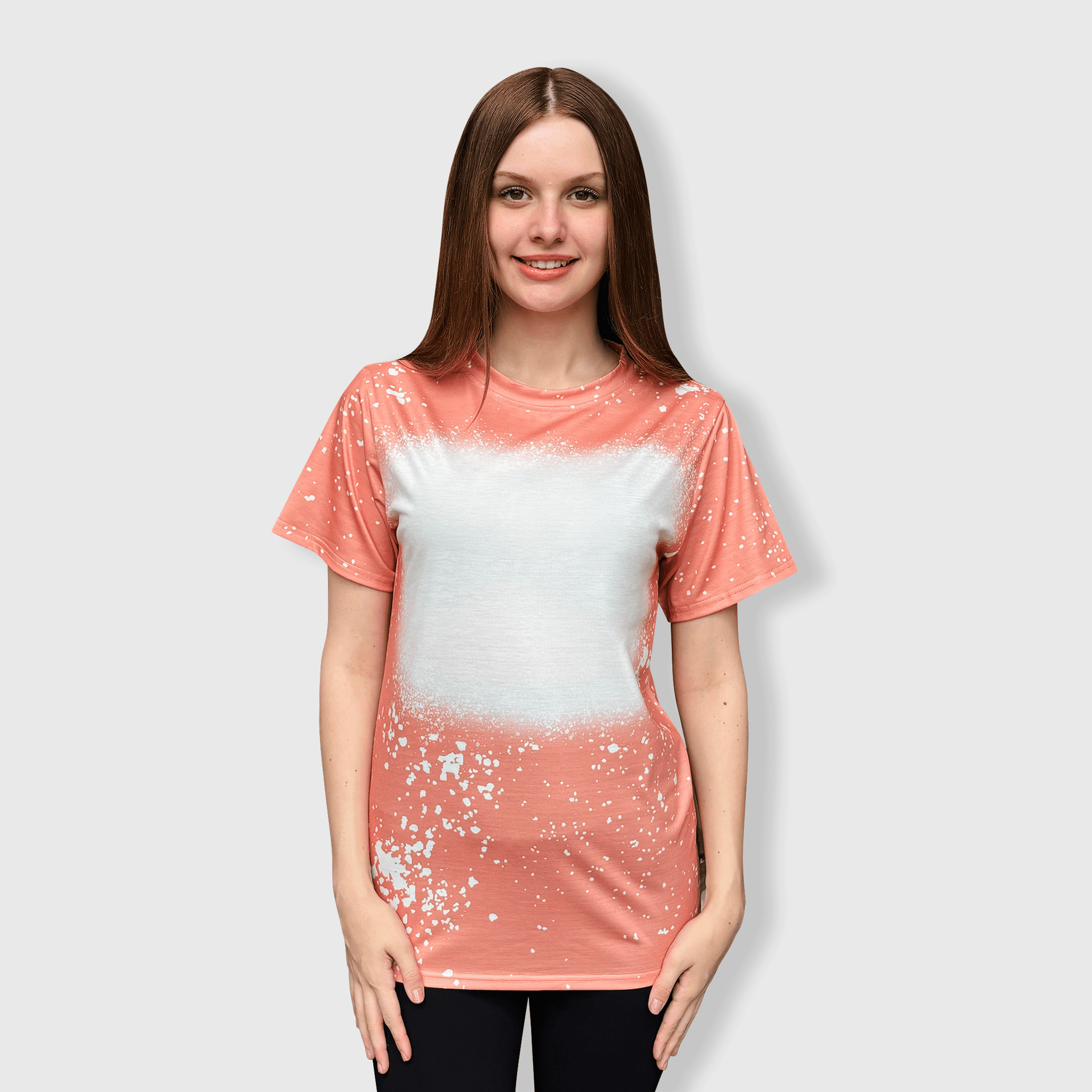 ILTEX Apparel Adult Clothing Coral / Small FAUX Bleached Tees - Adult