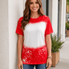 FAUX Bleached Tees - Adult - Dark Red