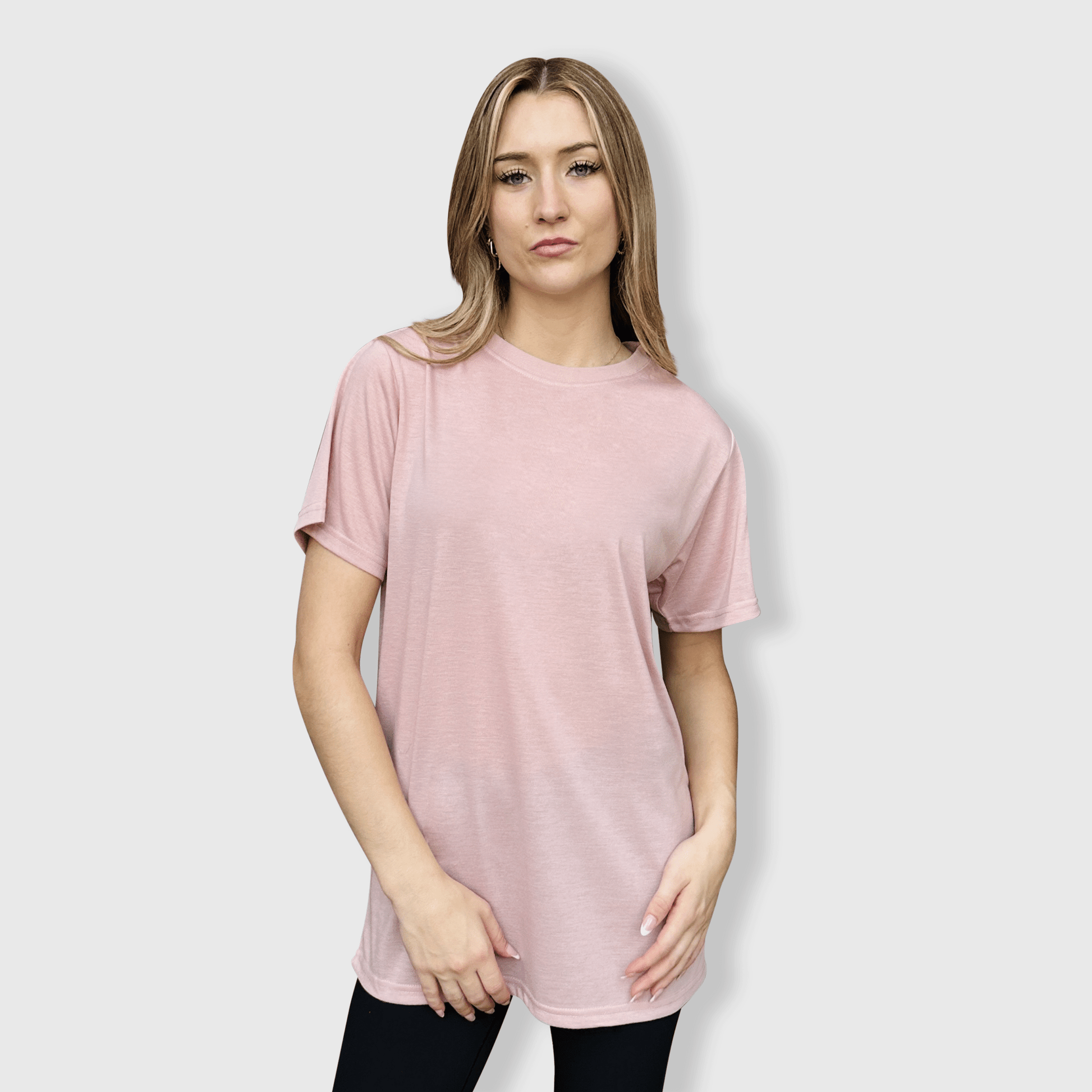ILTEX Apparel Adult Clothing Dusty Pink / Small 100% Polyester Cotton Feel Tees (Colors)