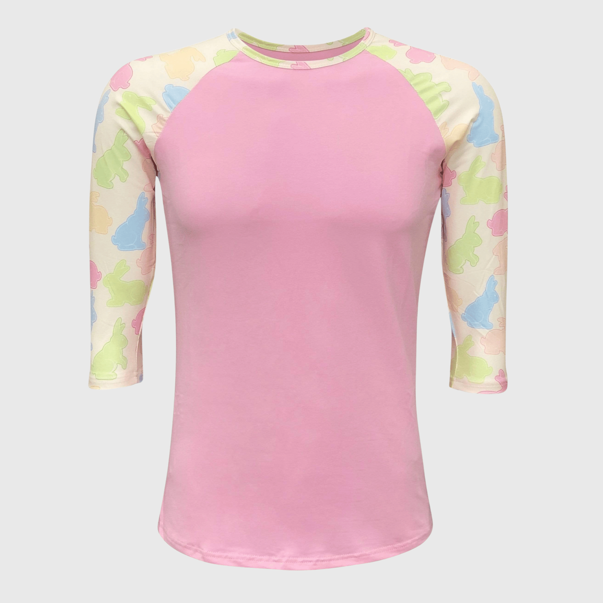 ILTEX Apparel Adult Clothing Easter Pink Bunny Top