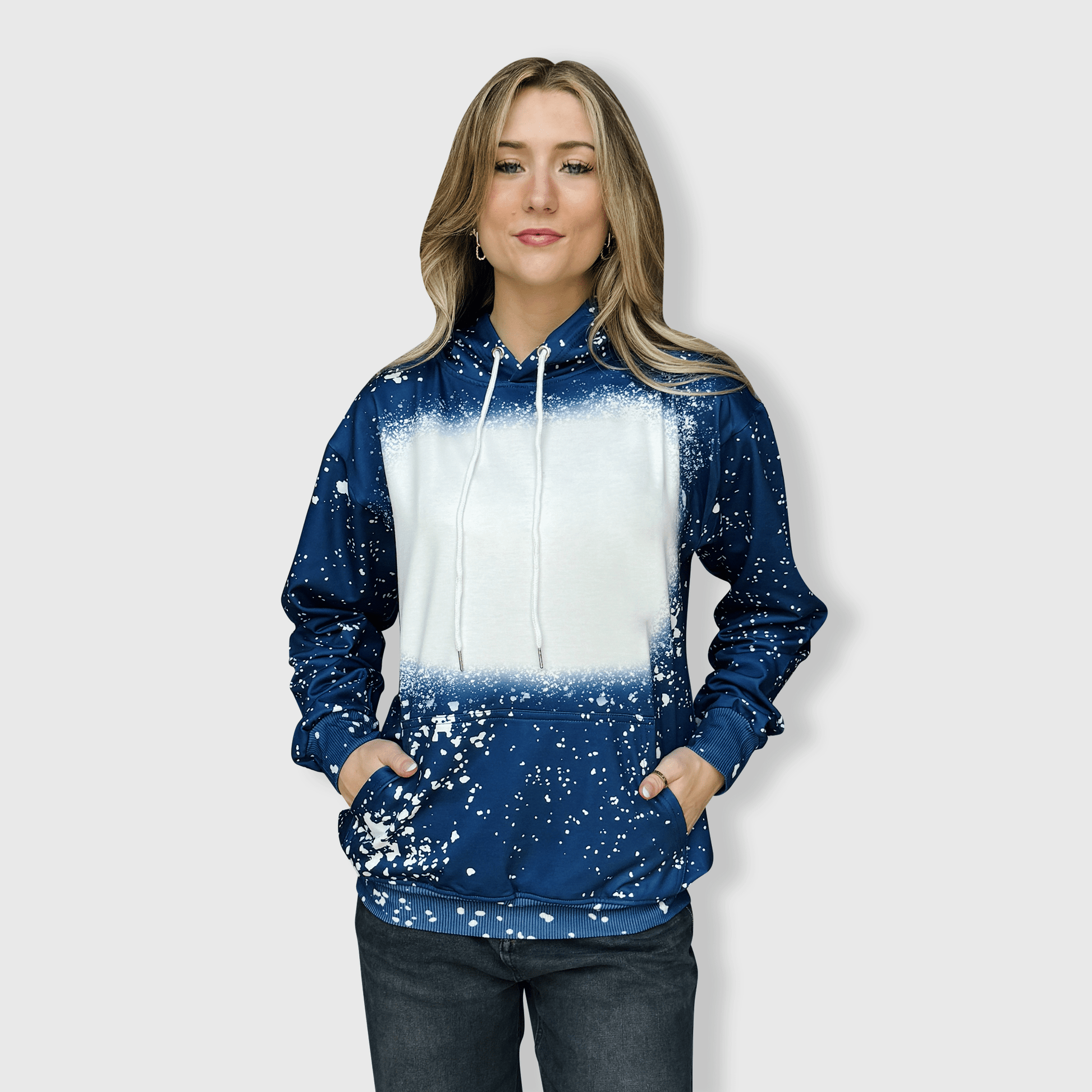 ILTEX Apparel Adult Clothing Faux Bleached Hoodie