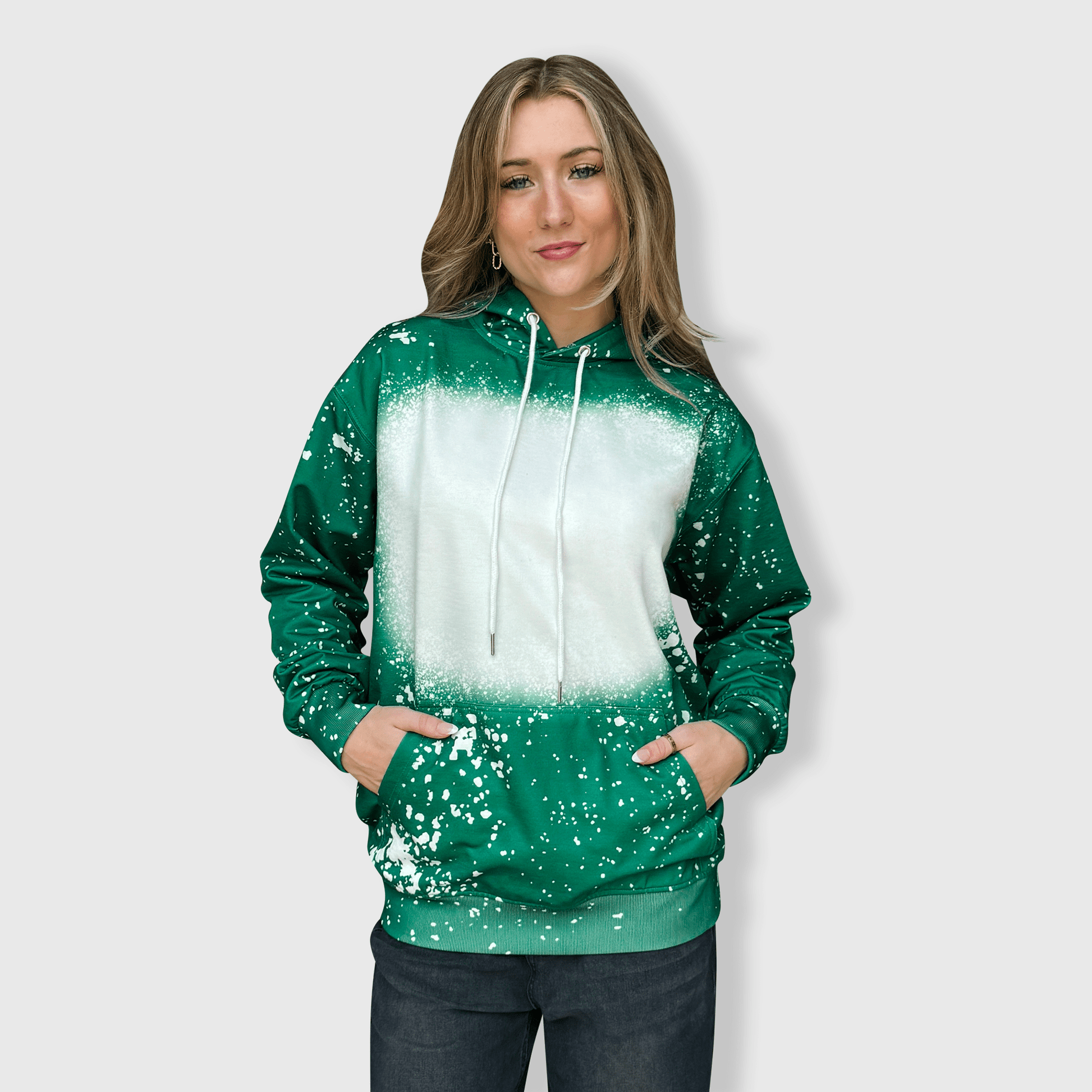 ILTEX Apparel Adult Clothing Faux Bleached Hoodie