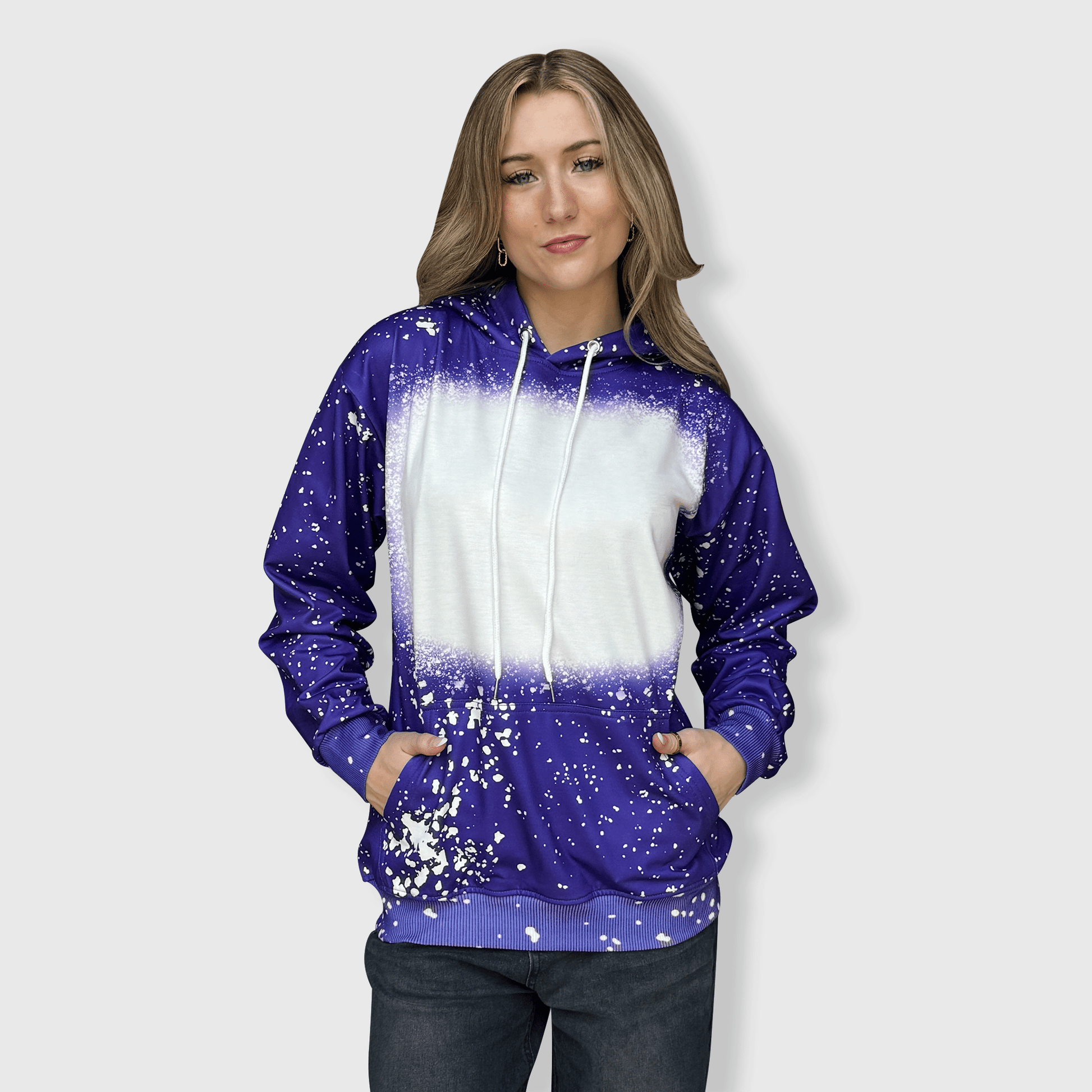ILTEX Apparel Adult Clothing Faux Bleached Hoodie