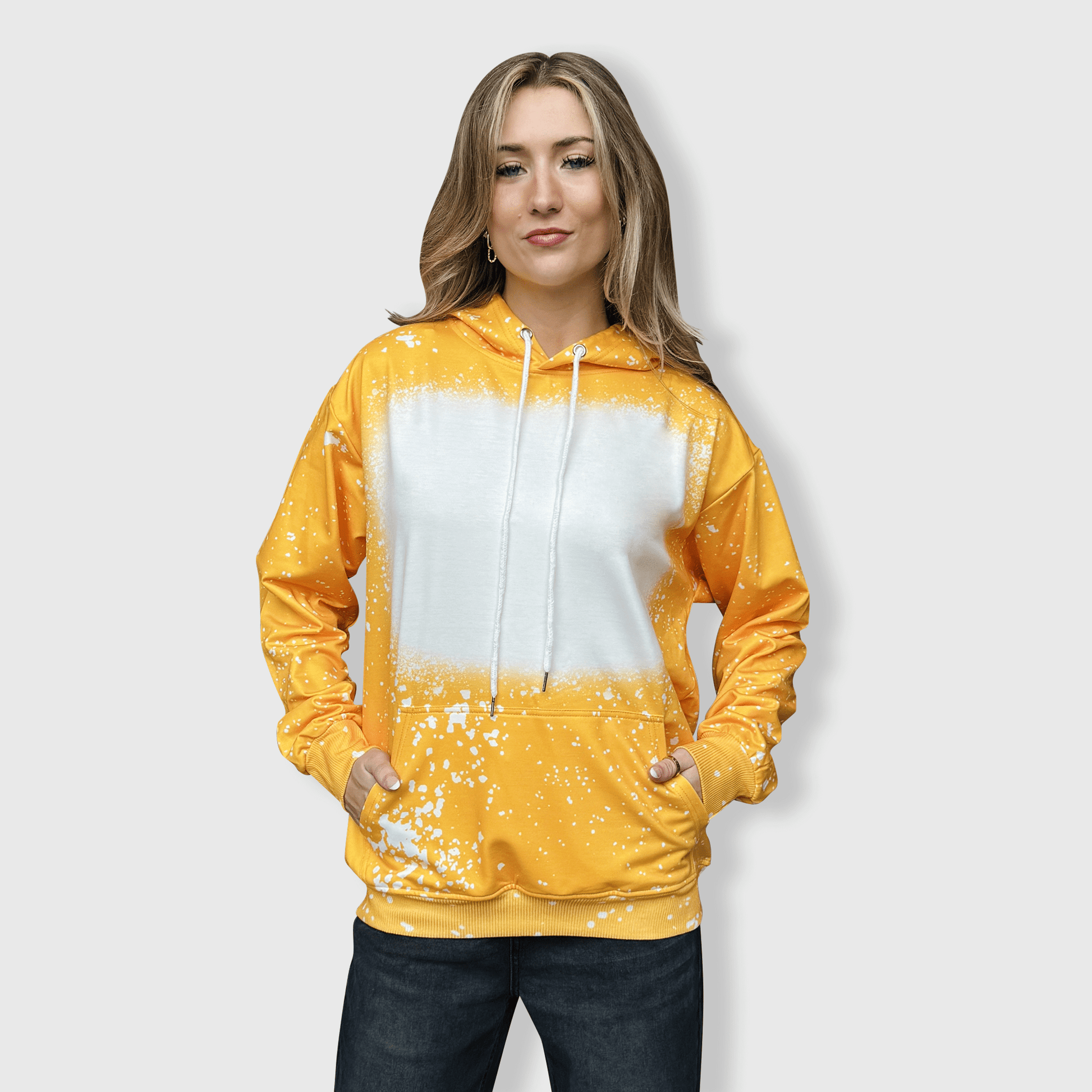 ILTEX Apparel Adult Clothing Faux Bleached Hoodie