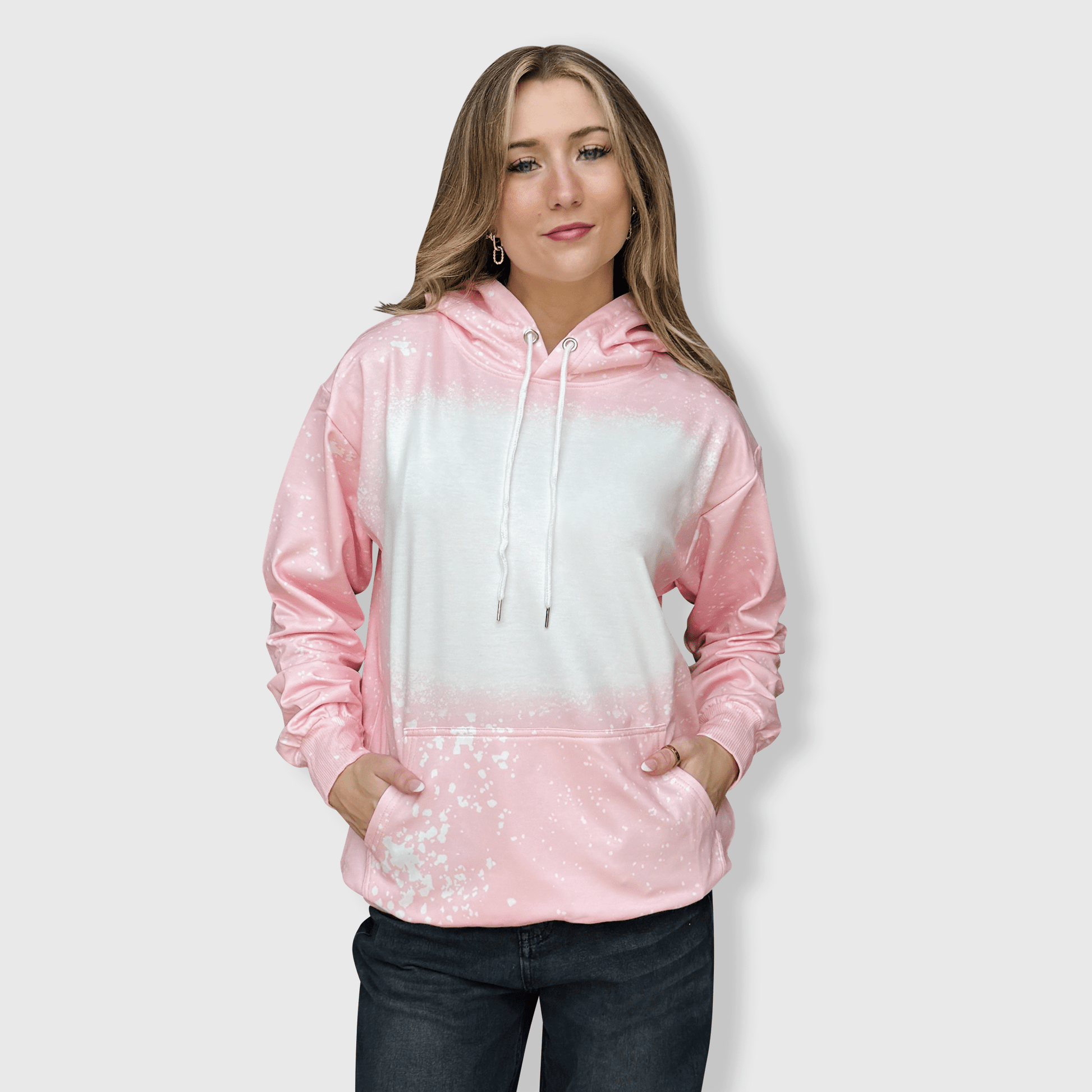 ILTEX Apparel Adult Clothing Faux Bleached Hoodie