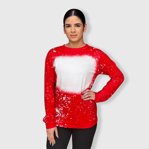 ILTEX Apparel Adult Clothing FAUX Bleached Long Sleeve Tee