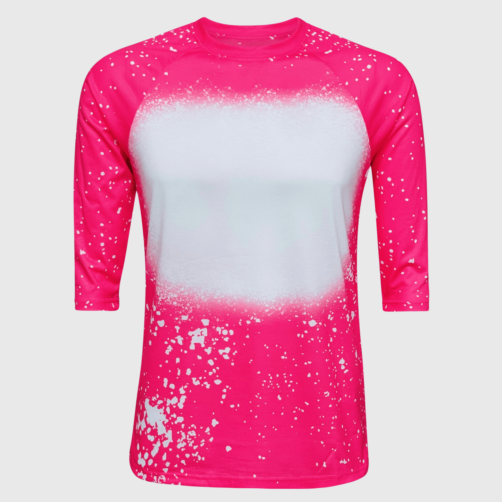 ILTEX Apparel Adult Clothing FAUX Bleached Raglan Tee - Adult