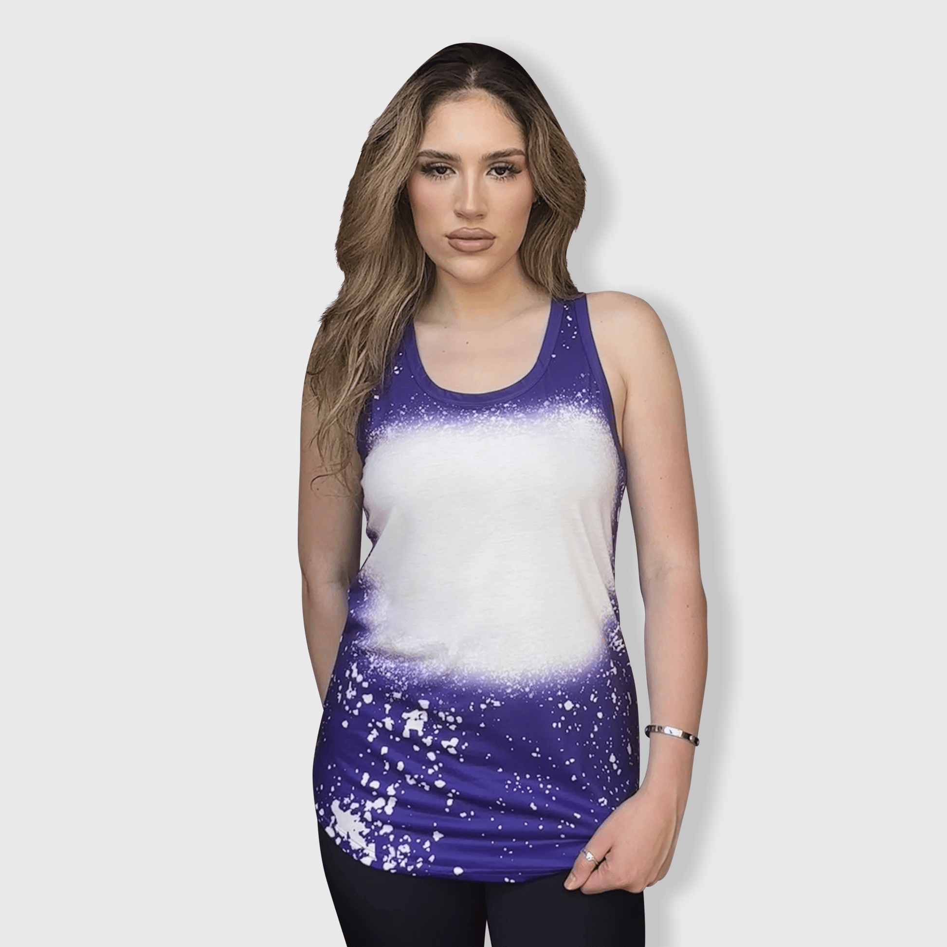 ILTEX Apparel Adult Clothing Faux Bleached Tank Top - Adult