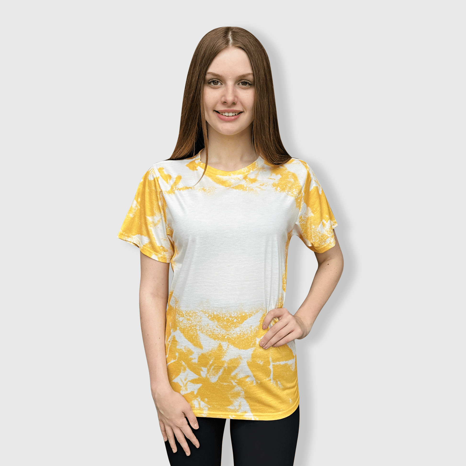 ILTEX Apparel Adult Clothing Gold / Small Cloud Distressed Blank Faux Bleached Top