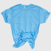 100% Polyester Cotton Feel Tees (Colors) - Youth - Light Blue