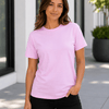 Adult Cotton-Feel Polyester Tee - Light Pink