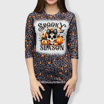 ILTEX Apparel Adult Clothing Pumpkins & Skulls Halloween Tee