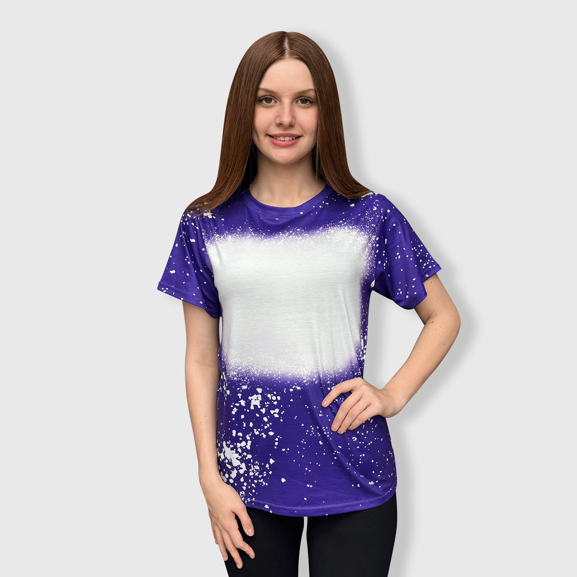 ILTEX Apparel Adult Clothing Purple / Small FAUX Bleached Tees - Adult