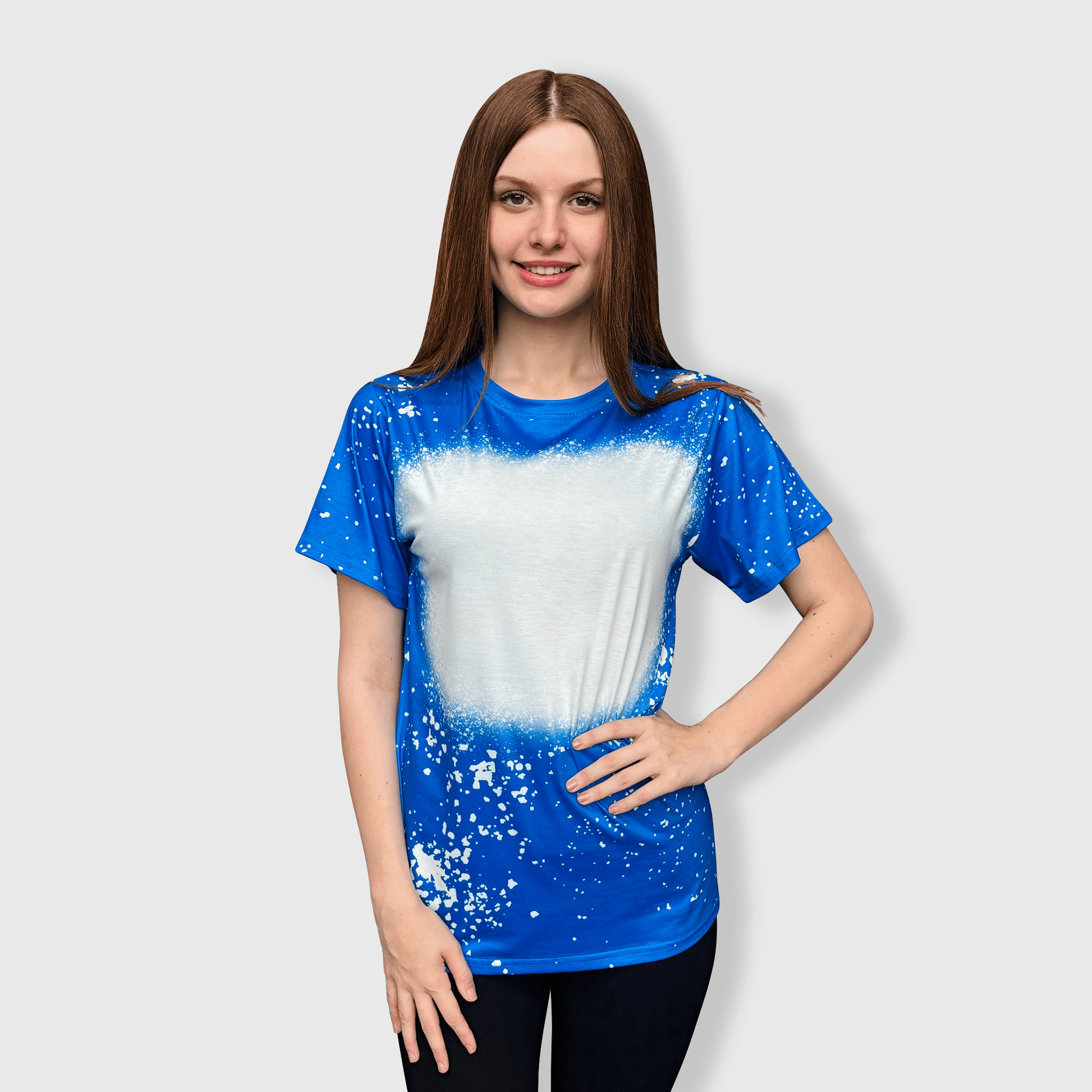 ILTEX Apparel Adult Clothing Royal Blue / Small FAUX Bleached Tees - Adult