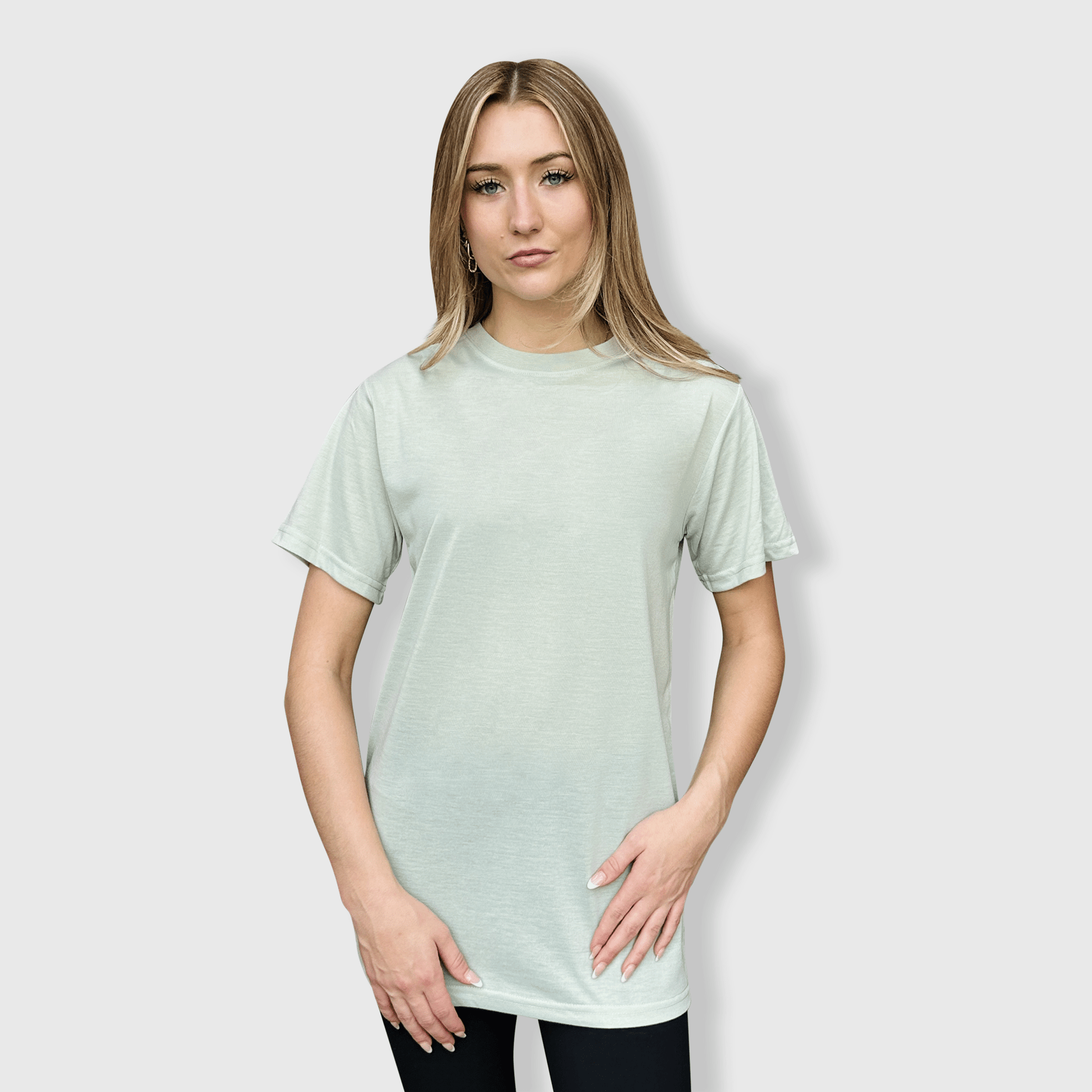 ILTEX Apparel Adult Clothing Sage Green / Small 100% Polyester Cotton Feel Tees (Colors)