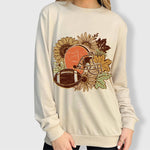 ILTEX Apparel Adult Clothing Sunflower Football Fall Sweatshirt