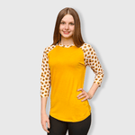 ILTEX Apparel Adult Clothing Sunflower Yellow Polyester Top