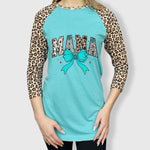 ILTEX Apparel Adult Clothing Wild Mama Tee-Cheetah Print
