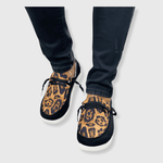 ILTEX Apparel Canvas Cheetah Black Brown Shoes