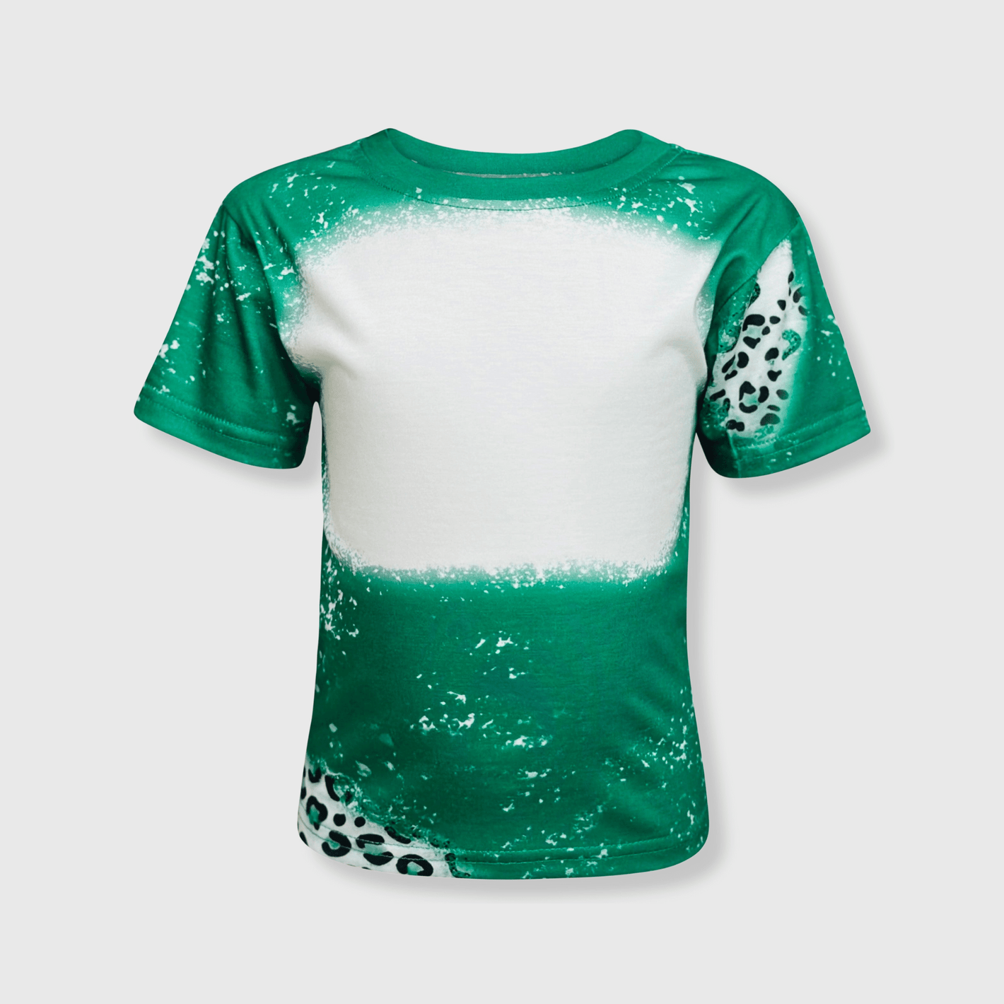 ILTEX Apparel Cheetah Green Faux Bleached Kids Top