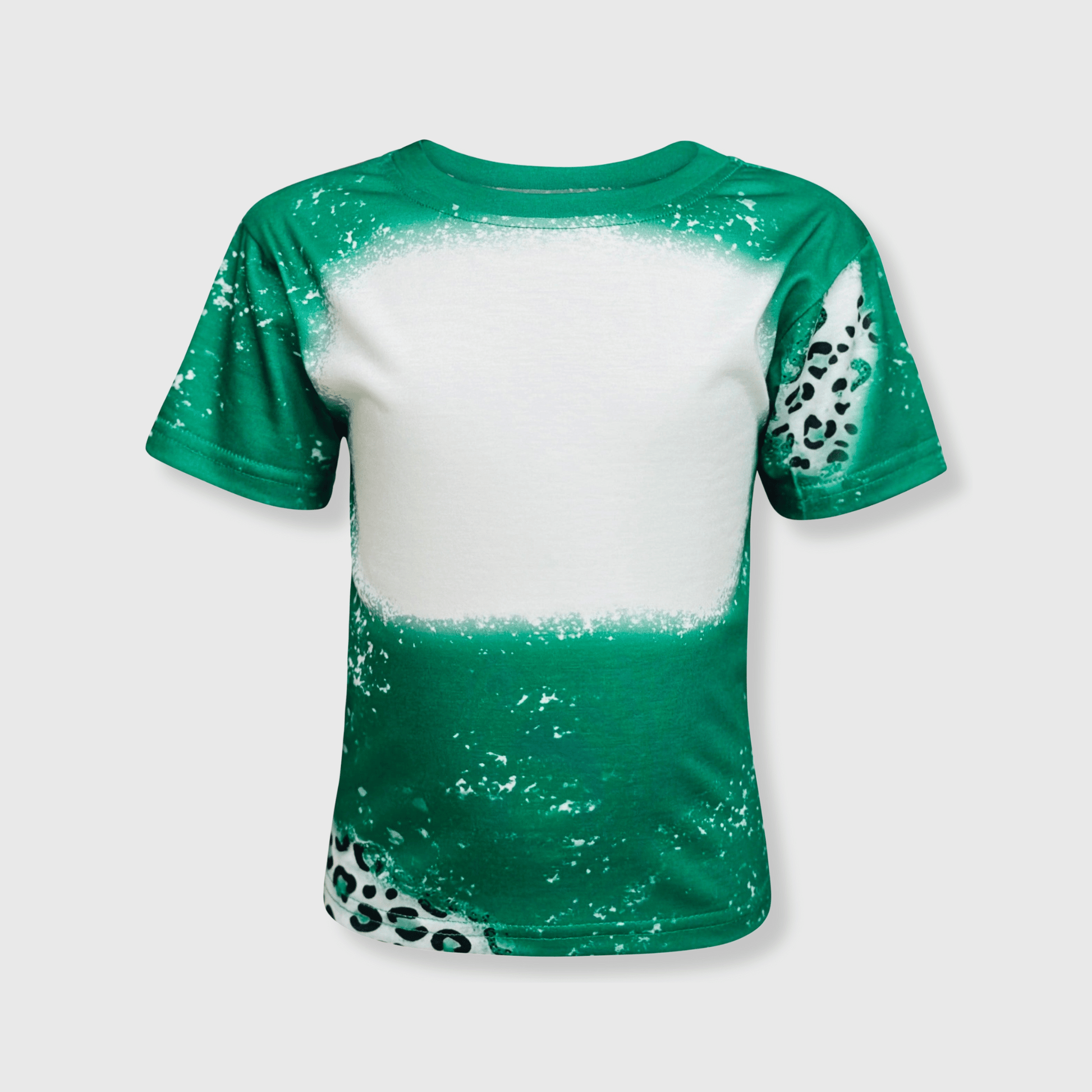 ILTEX Apparel Cheetah Green Faux Bleached Kids Top