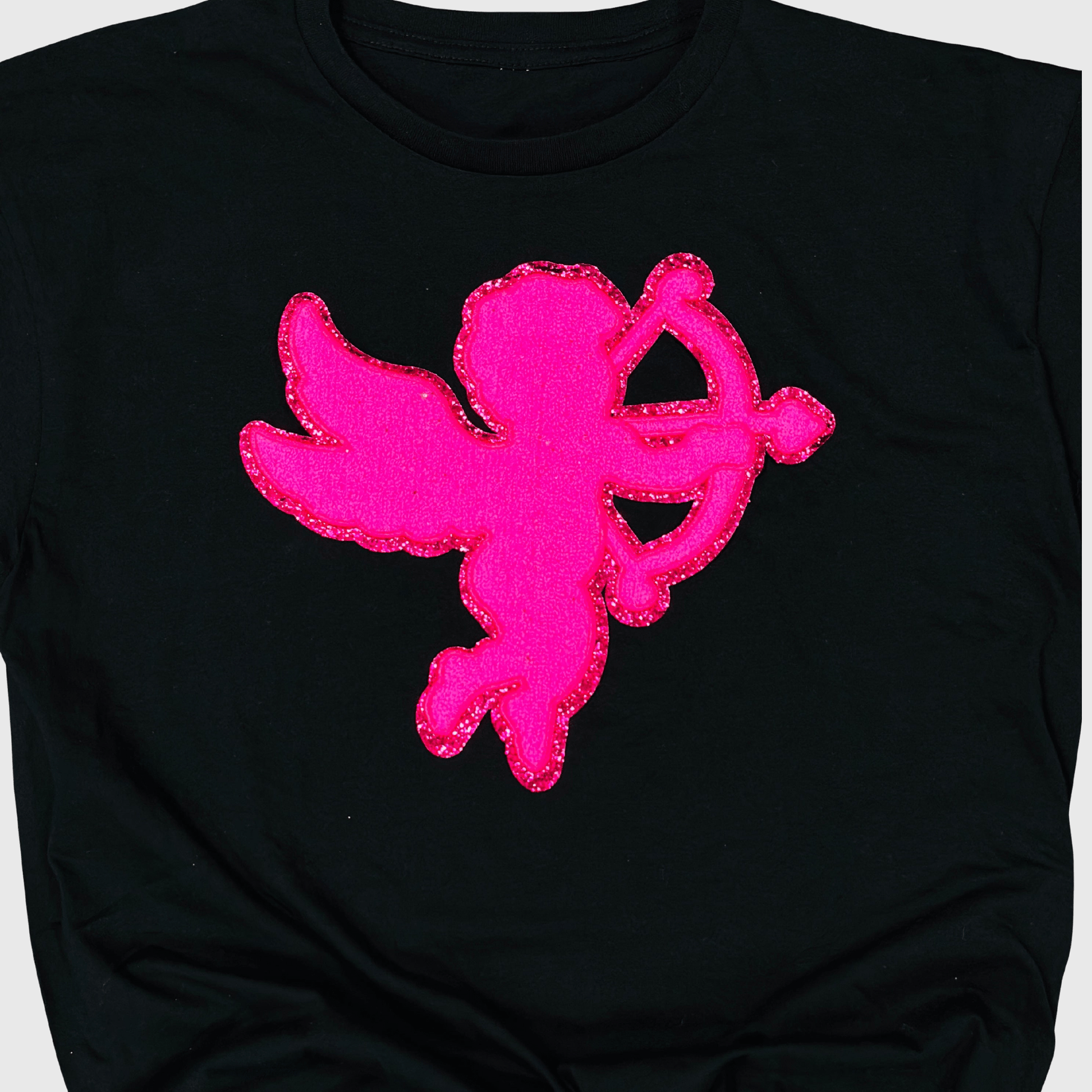 ILTEX Apparel Chenille Patches CP1011 - Pink Cupid Chenille Patch