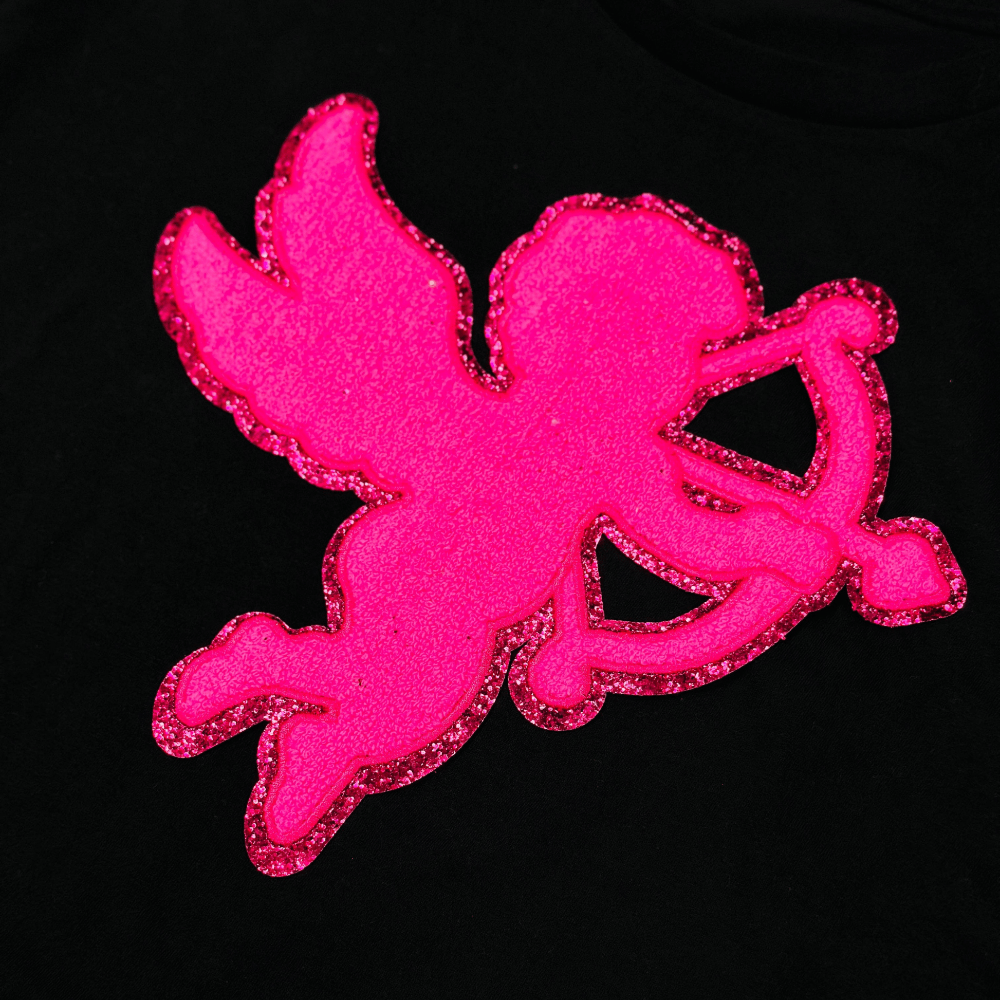 ILTEX Apparel Chenille Patches CP1011 - Pink Cupid Chenille Patch