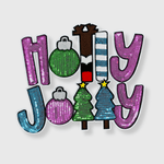 ILTEX Apparel Chenille Patches CP1132 - Holly Jolly Multi