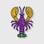 ILTEX Apparel Chenille Patches CP1143 - Mardi Gras Crawfish
