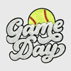 CP1210 - Game Day Football Chenille Patch - Softball
