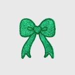 ILTEX Apparel Chenille Patches Green CP1148 - Glittery Bows