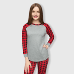 ILTEX Apparel Christmas Buffalo Plaid Family Pajamas Set