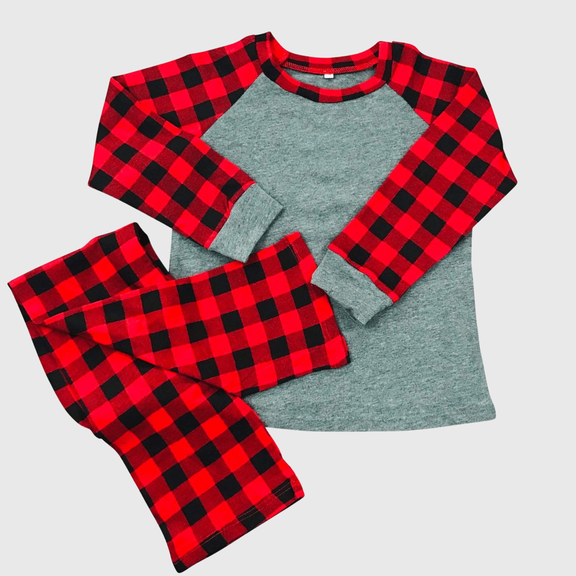 ILTEX Apparel Christmas Buffalo Plaid Family Pajamas Set