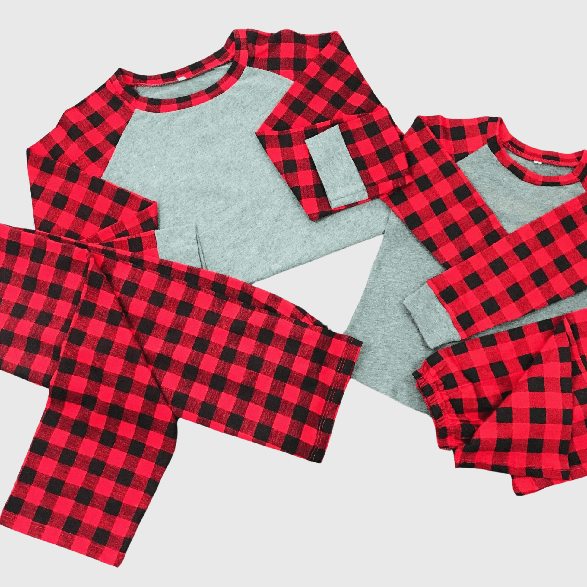 ILTEX Apparel Christmas Buffalo Plaid Family Pajamas Set