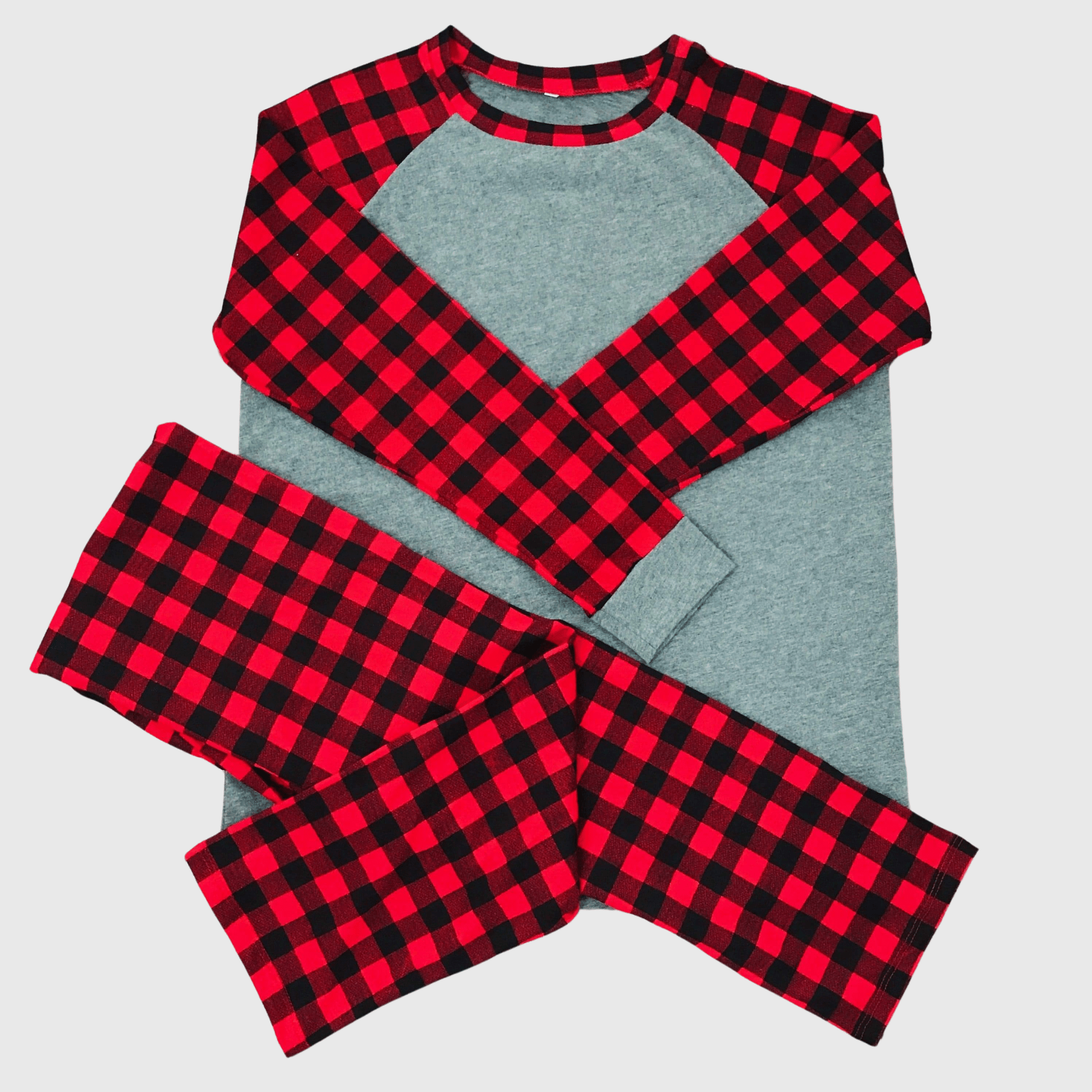 ILTEX Apparel Christmas Buffalo Plaid Family Pajamas Set