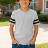2 Stripes Jersey T-Shirt Kids - Gray