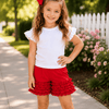 Icing Ruffle Shorts Kids - Red