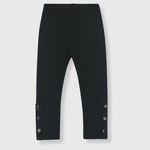ILTEX Apparel Kids Clothing 2-3 years / Black Kids Long Pants with Ankle Buttons