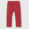 Kids Long Pants with Ankle Buttons - Red